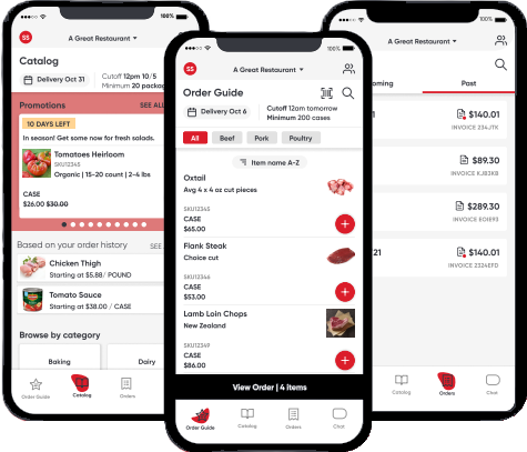 Charlie's Meat ordering app